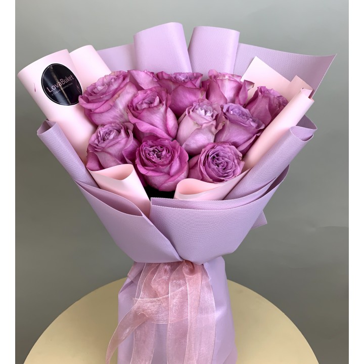 Букет из 11 розовых роз