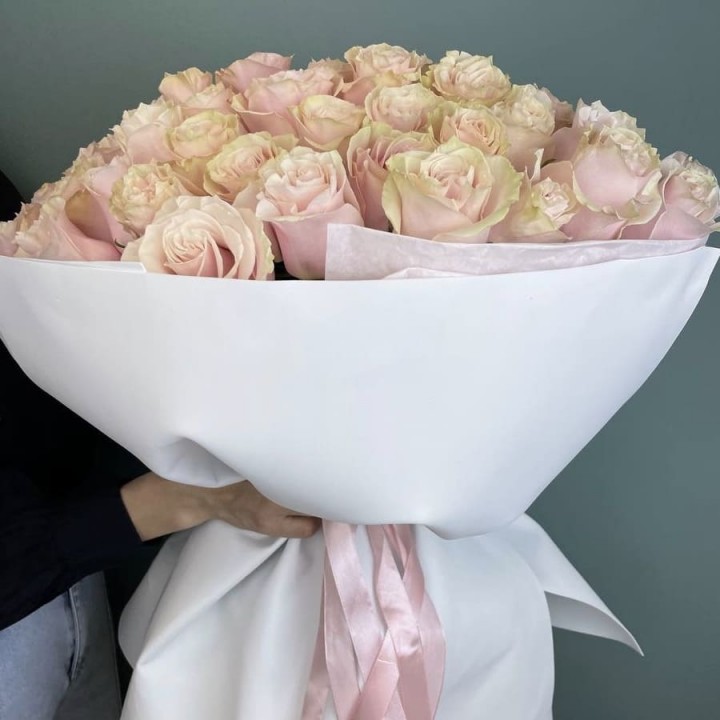 51 роза розовая, 60 см.